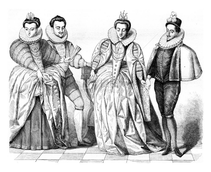 LouisedeVaudemontHenryIII的妻子Guice公爵MargueriteVaudemont和AnneJoyeu图片