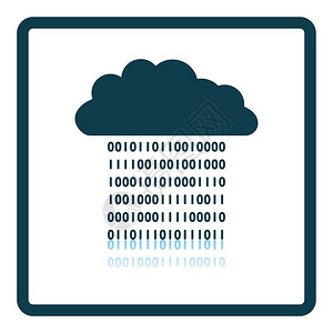 云流数据图标方形阴影反射设计矢量说明图片