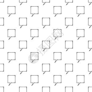 任何设计的语音泡沫模式无缝黑色语音泡沫模式无缝图片