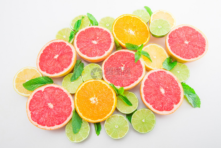 粉红葡萄果柠檬橙图片