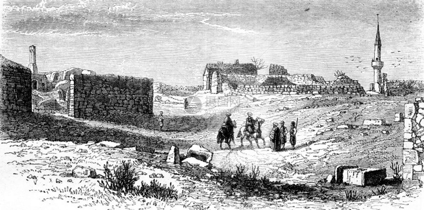 Kustendje在多瑙河附近的景象Ovids流放地185年MagasinPittoresque图片