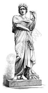 186年雕塑展维吉尔像托马斯的刻古老插图186年马加辛皮托雷斯克图片