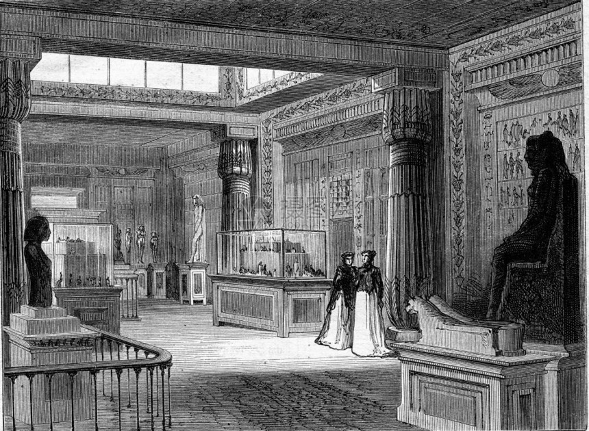 1867年世界博览会埃及寺庙的内观1867年MagasinPittoresque图片