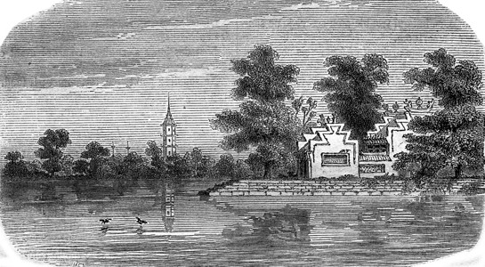 澳门和广州之间的地貌1869年的MagasinPittoresque图片