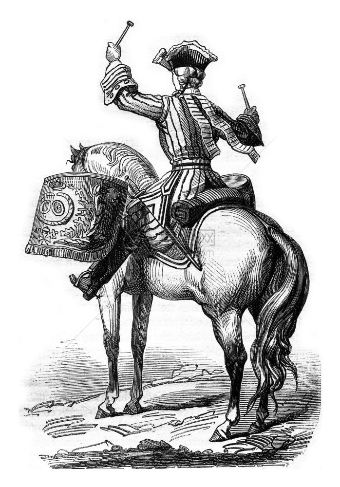 1724年骑兵上校的时尚将军1869年的马加辛皮托雷斯克图片
