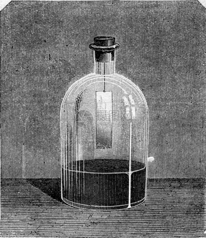 汞的金叶1870年的MagasinPittoresque图片