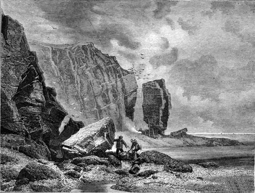 赫尔戈兰岩石1870年马加辛皮托罗尔克图片