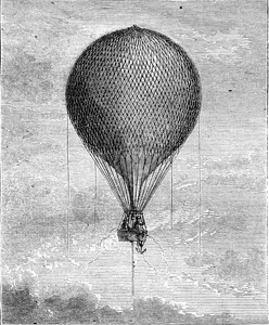空中积载的气球1870年的马加辛皮托罗克图片