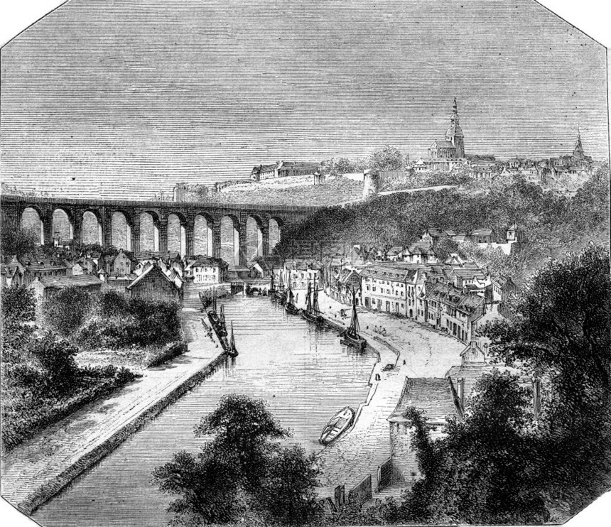 北边的迪南电流1870年的马加辛皮托雷斯克图片