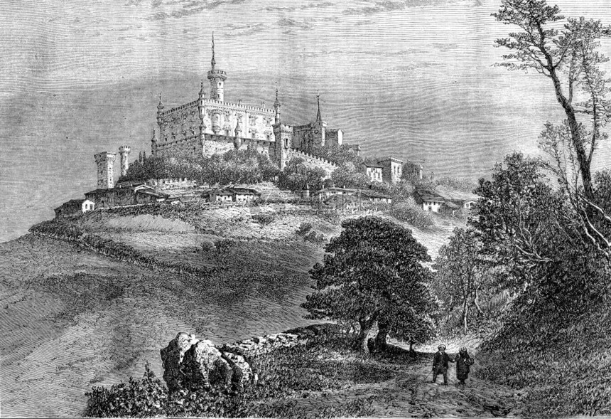 Manor和Montmelas村1870年MagasinPittoresque图片