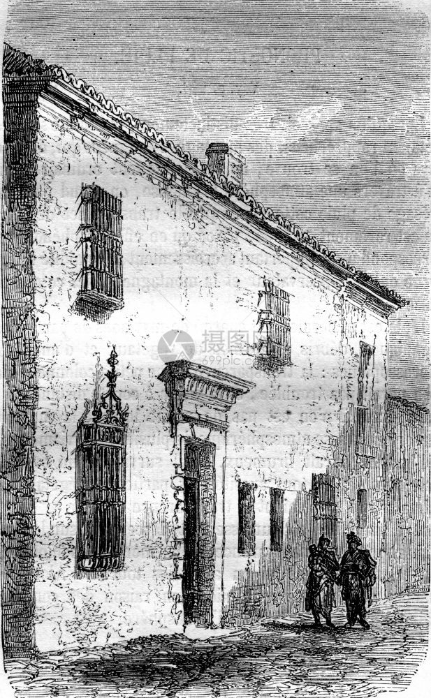 MichelCervantes或MichelCervantes被囚禁在1870年MagasinPittoresque1870年A图片