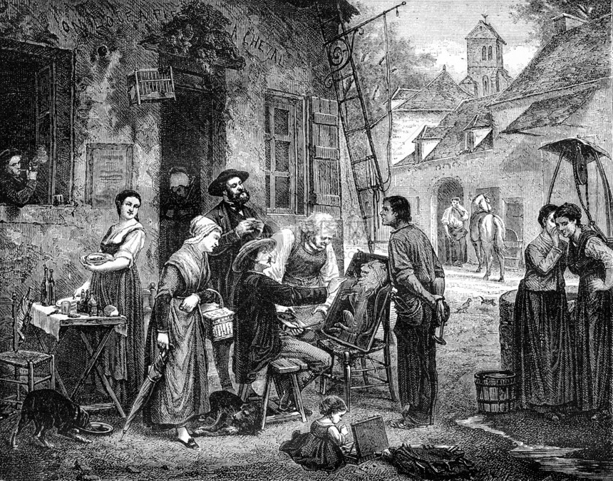 1870绘画展览的支付方式1870MagasinPittoresque1870年图片