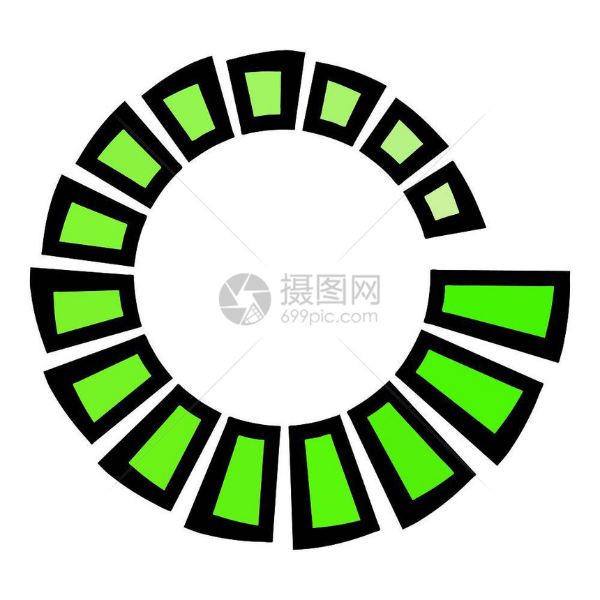 在卡通样式中装入图标孤立矢量说明在图标卡通中装入图片