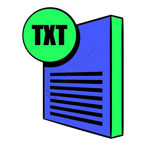 卡通风格TXT格式文件矢量设计插图背景图片