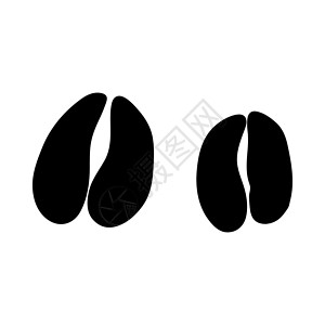 红鹿脚印黑色轮廓设计矢量说明图片