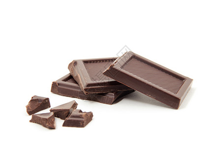粗略切割的巧克力块图片