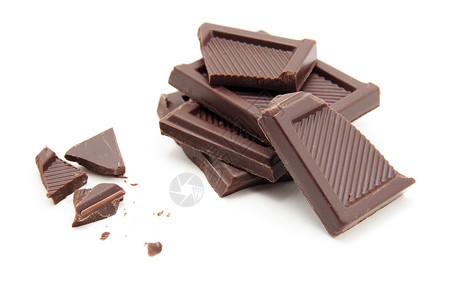 粗略切割的巧克力块背景图片