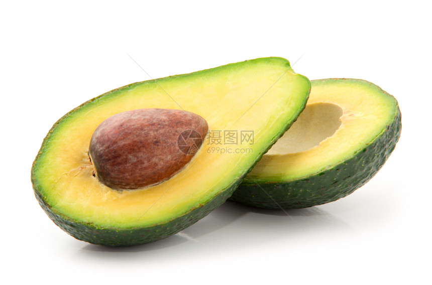 白孤立的阿沃卡多Avocado图片