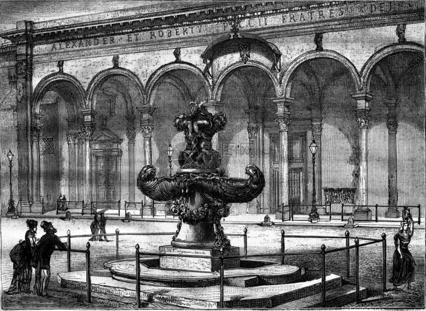 Annunziata喷泉广场1876年马加辛皮托雷克图片