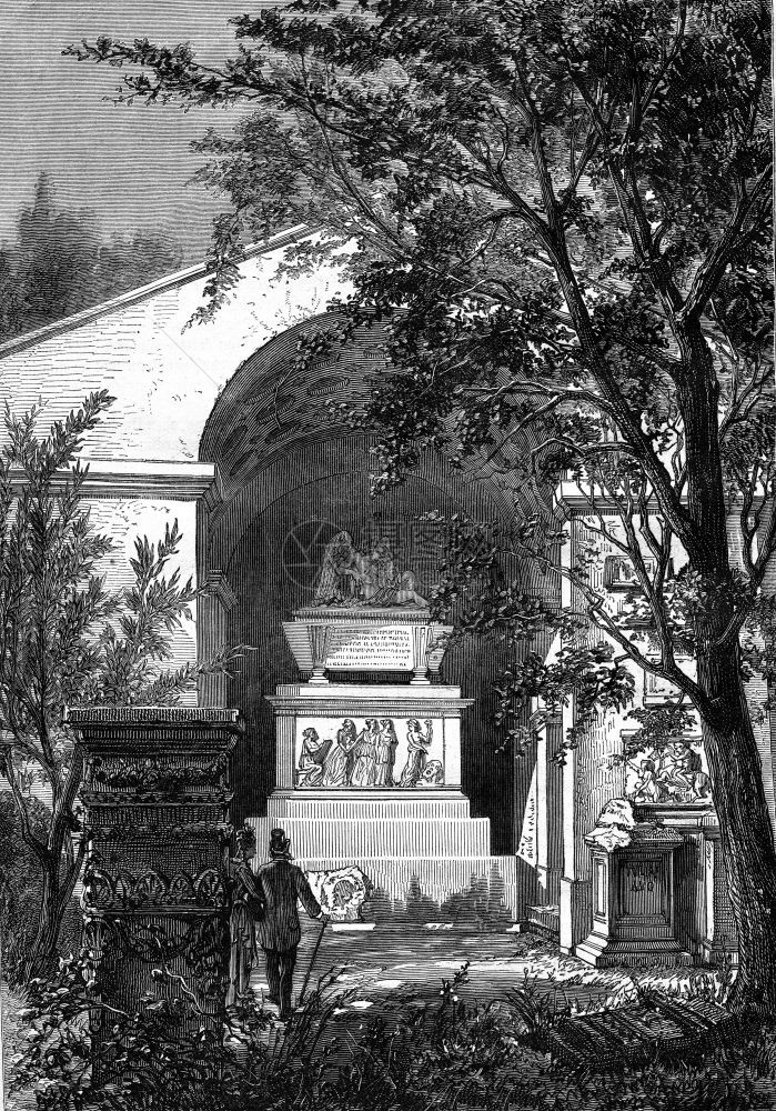 温克勒曼墓里雅斯特古迹博物馆花园187年马加辛皮托雷斯克图片