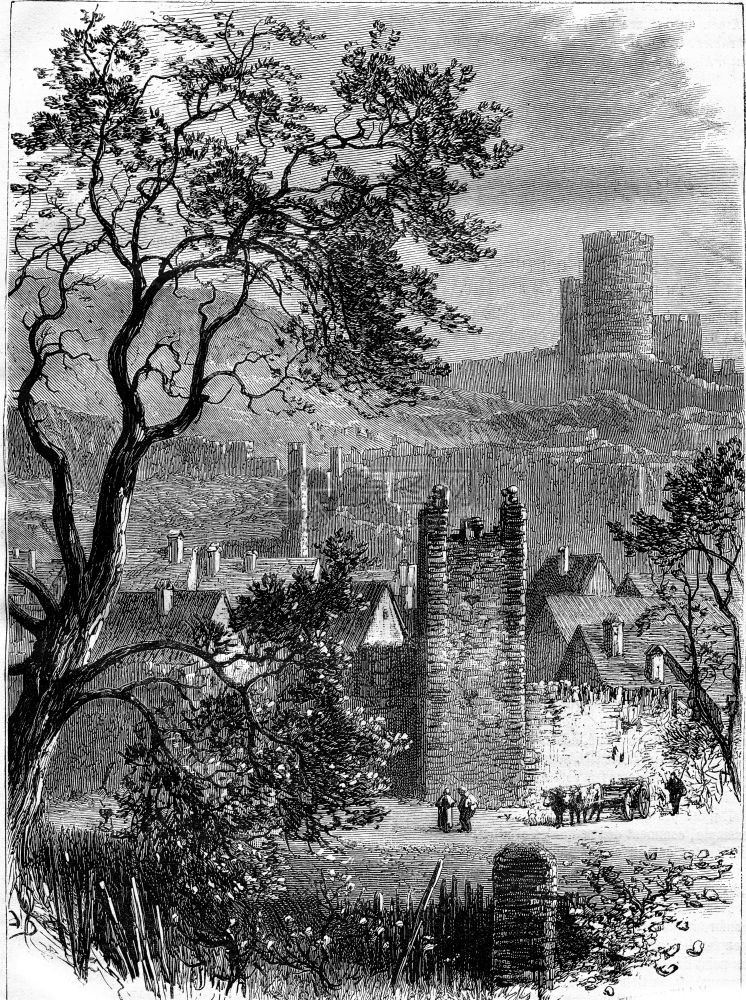 Kaysersberg的RuinsVosges180年的MagasinPittoresque图片