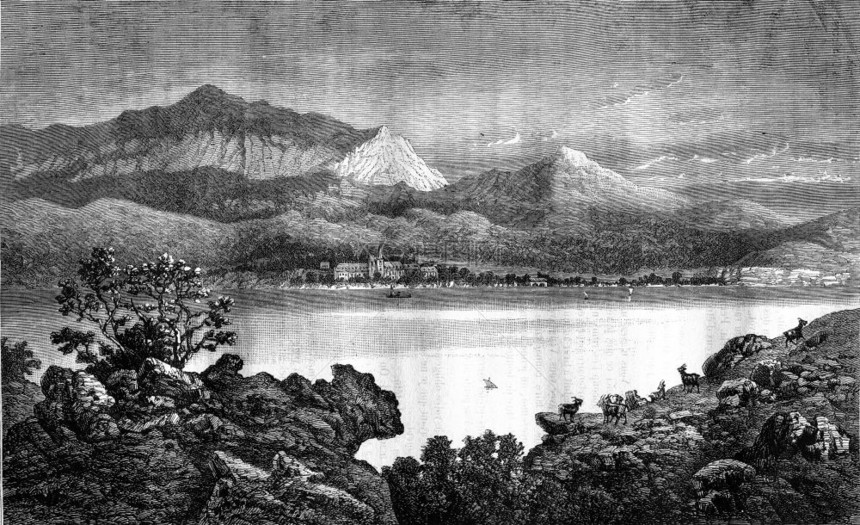 Bourget湖180年的MagasinPittoresque图片