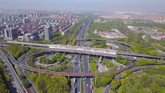 上海市环路高速公路视图图片