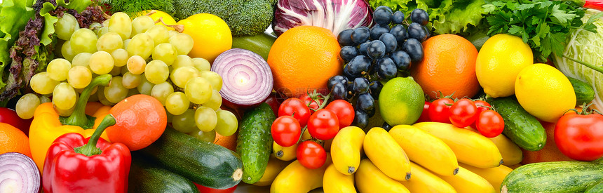 大型各种类的有用蔬菜和水果图片