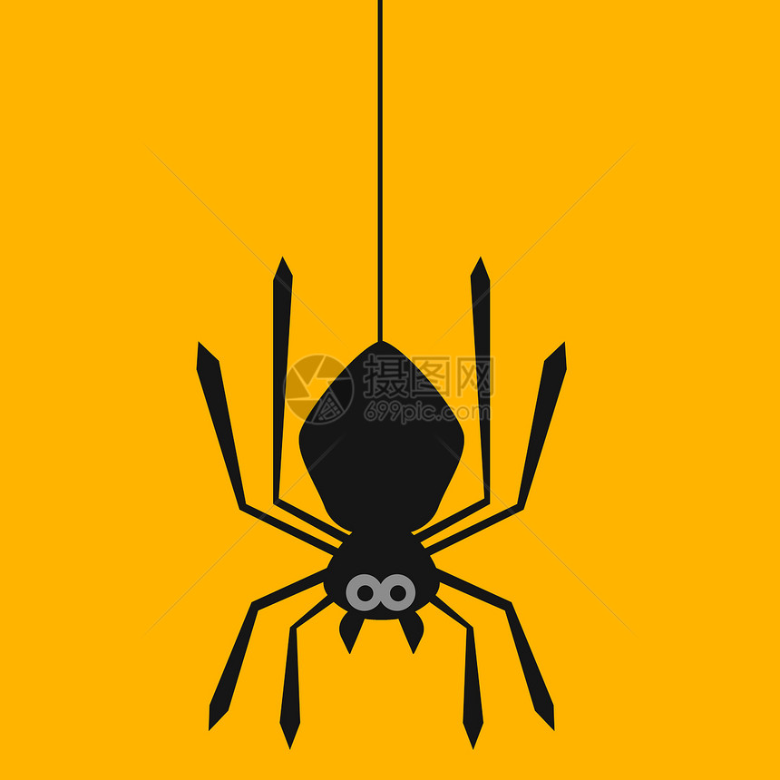 蜘蛛在网上挂起3D翻接图片