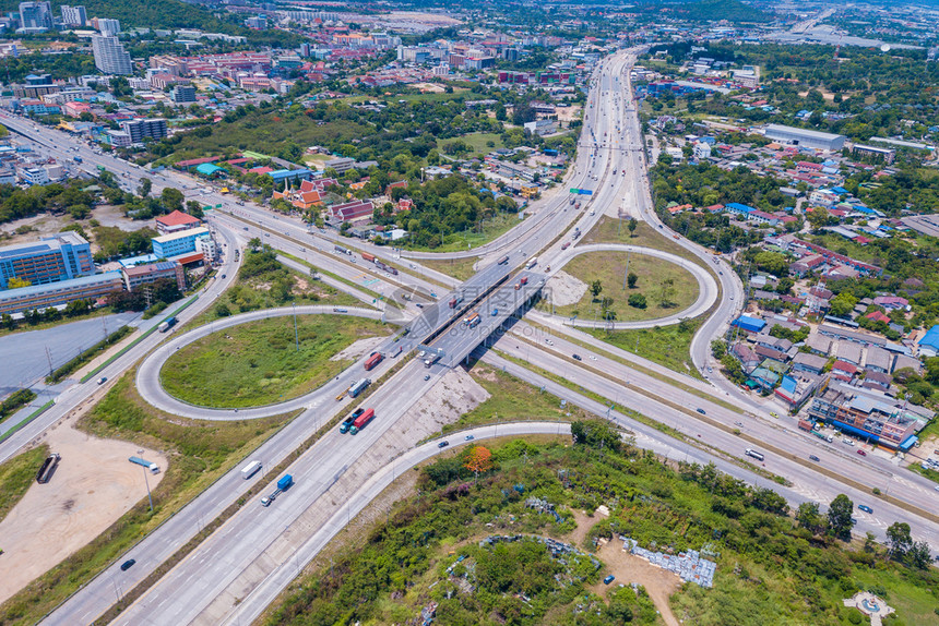 泰国姜布里市城高速公路视图图片