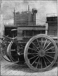 巴黎的电车消防员1875年工业百科全书EOLami图片