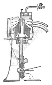 AlfaLaval离心精液的垂直部分原刻图工业百科全书EOLami1875背景图片