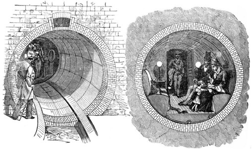 纽约正在试验轮胎的景象陈年旧作的插图工业百科全书EOLami1875图片