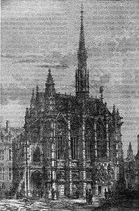 SainteChapelle1875年工业百科全书图片