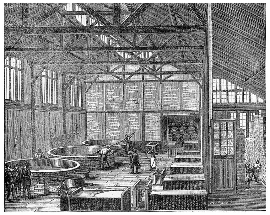 巴黎肥皂重写插图工业百科全书EOLami1875年图片