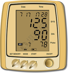 血压心率测量仪血压监测仪插画