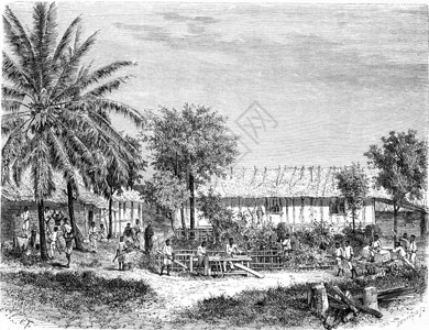 加蓬天主教团的成立世界旅行日报1865年图片