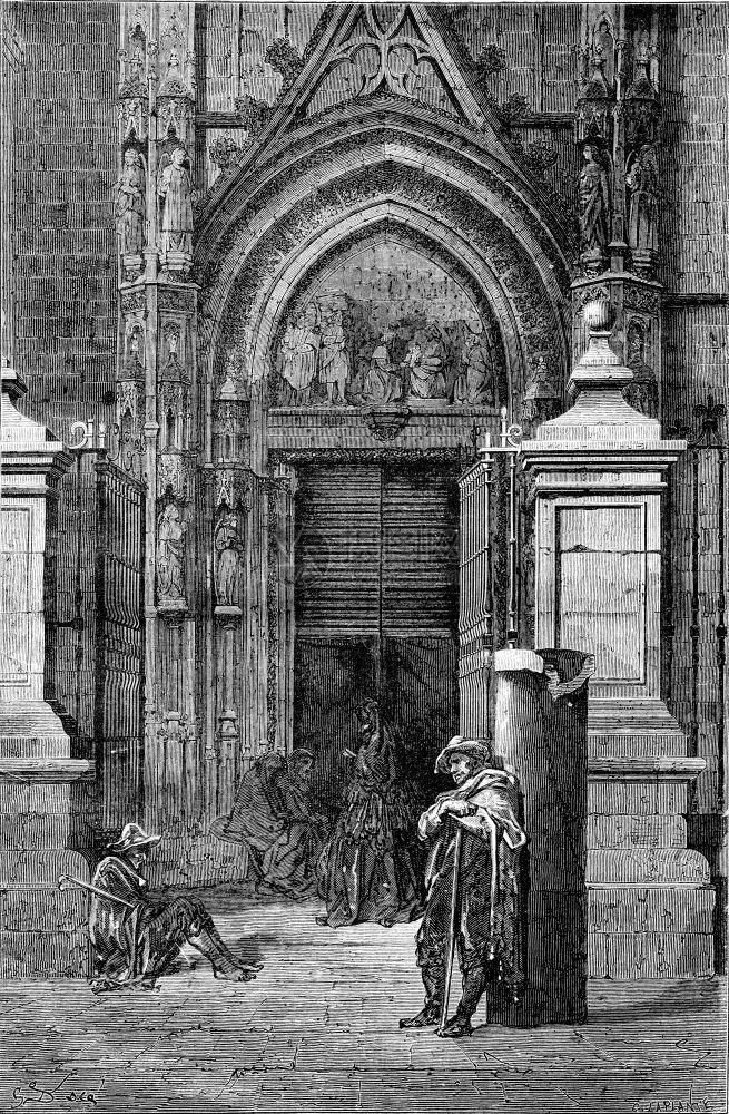 塞维利亚大教堂入口世界之旅行日报1865年图片