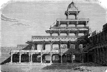 FatehpurSikri的PanchMahal世界之旅行日报1872年图片
