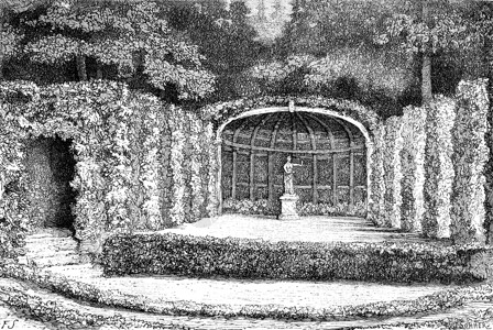 Weimar的Belvedere公园绿化剧场世界旅游行日报1872年图片