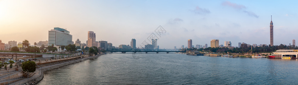 尼罗河全景开市的象图片