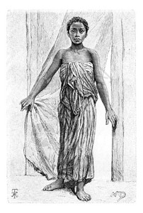 第xxx安哥拉南部非洲由小马里亚纳绘制由Maillart根据英文版古典插图绘制世界旅游行杂志18年背景图片
