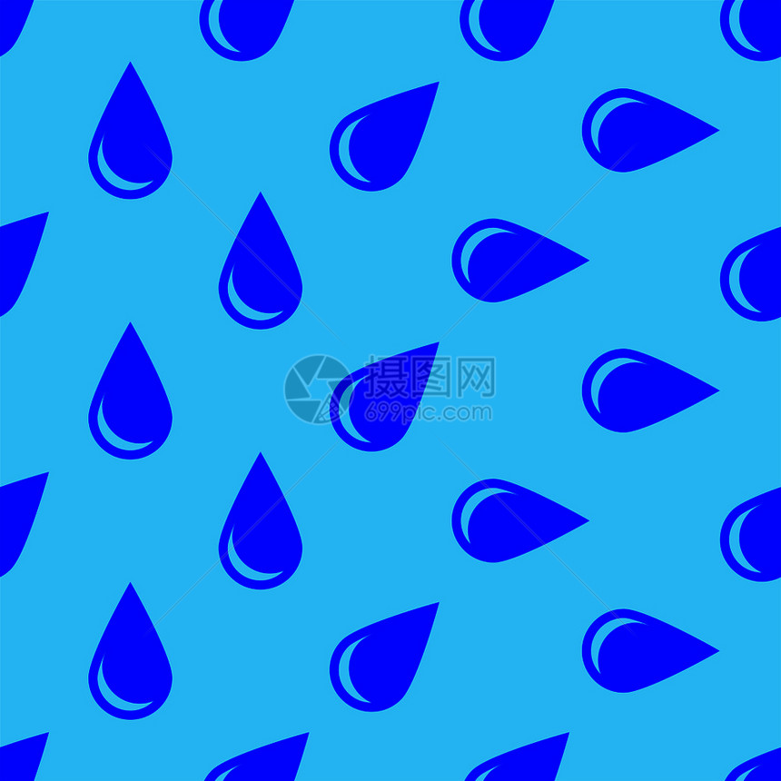矢量蓝色水滴背景图片
