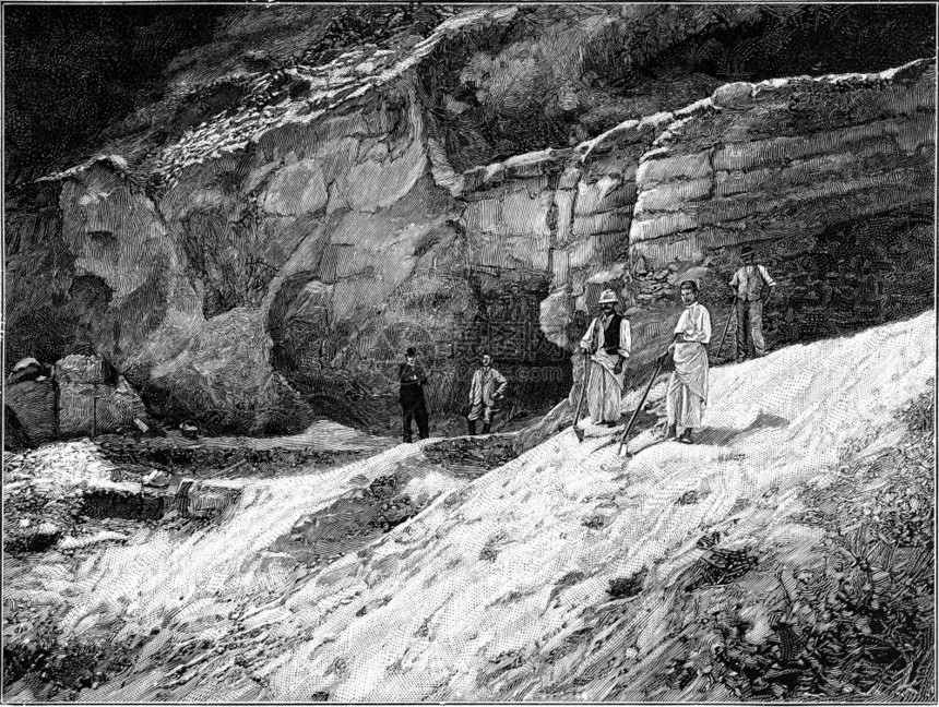 发现克罗地亚拉皮纳附近二人骨骼残骸的领域由190年宇宙与人类著述图片