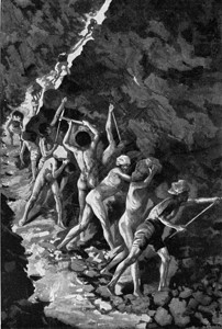 在西里硫矿中刻有古老的插图190年从宇宙和人类那里得到的图片