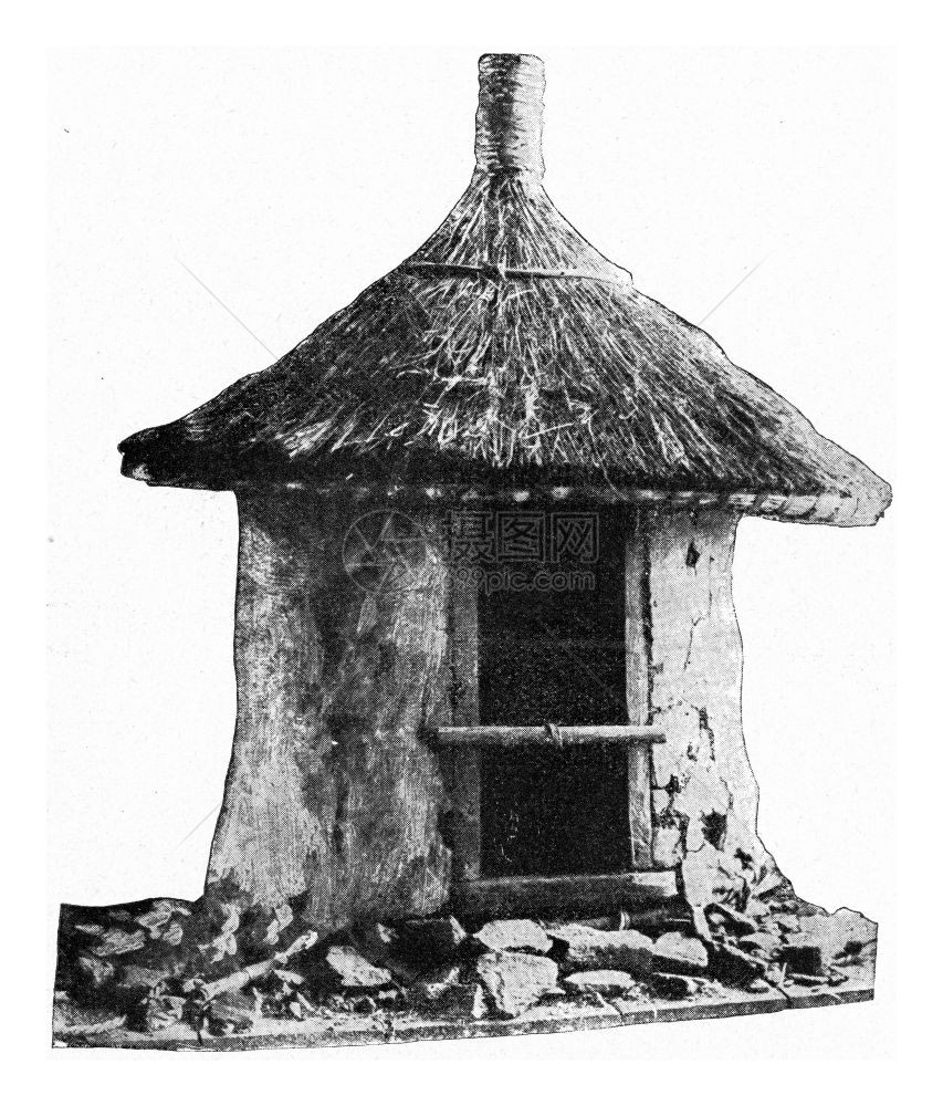 德国东部非洲圆形小屋古代刻画图解190年从宇宙和人类那里得到的图片