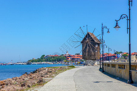 位于省份保加利亚Nesebar2019年5月日Nesebar被封为Nessebar是一个古代城市是位于布尔加斯省的保利亚黑海岸的主要滨度背景