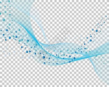空气喷雾抽象蓝色矢量气泡背景图插画