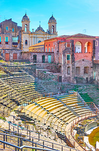 意大利西里卡塔尼亚古罗马剧院图片