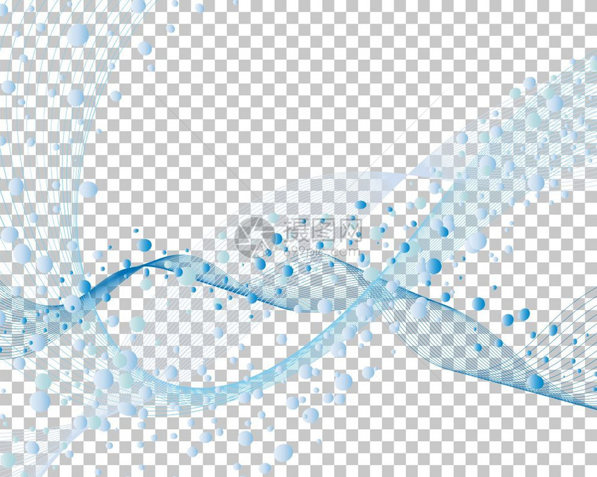 抽象蓝色矢量气泡背景图图片